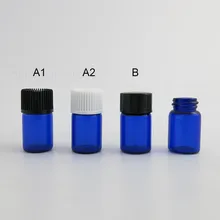 Стекло мини бутылка с пластик винт кепки plug косметический контейнер флакон дорожные наборы портативный тест образца милые бутылочки 2 мл 50 шт