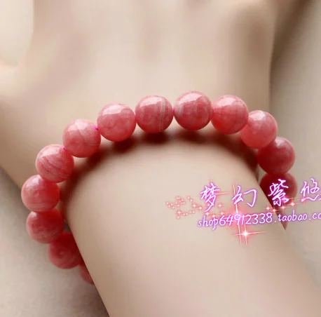 

Natural rhodochrosite bracelet tourmaline garnet