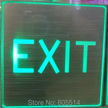 

[Seven Neon]Free shipping 10sets 200*200*30mm square shape led singnal light led indicator for exit signal