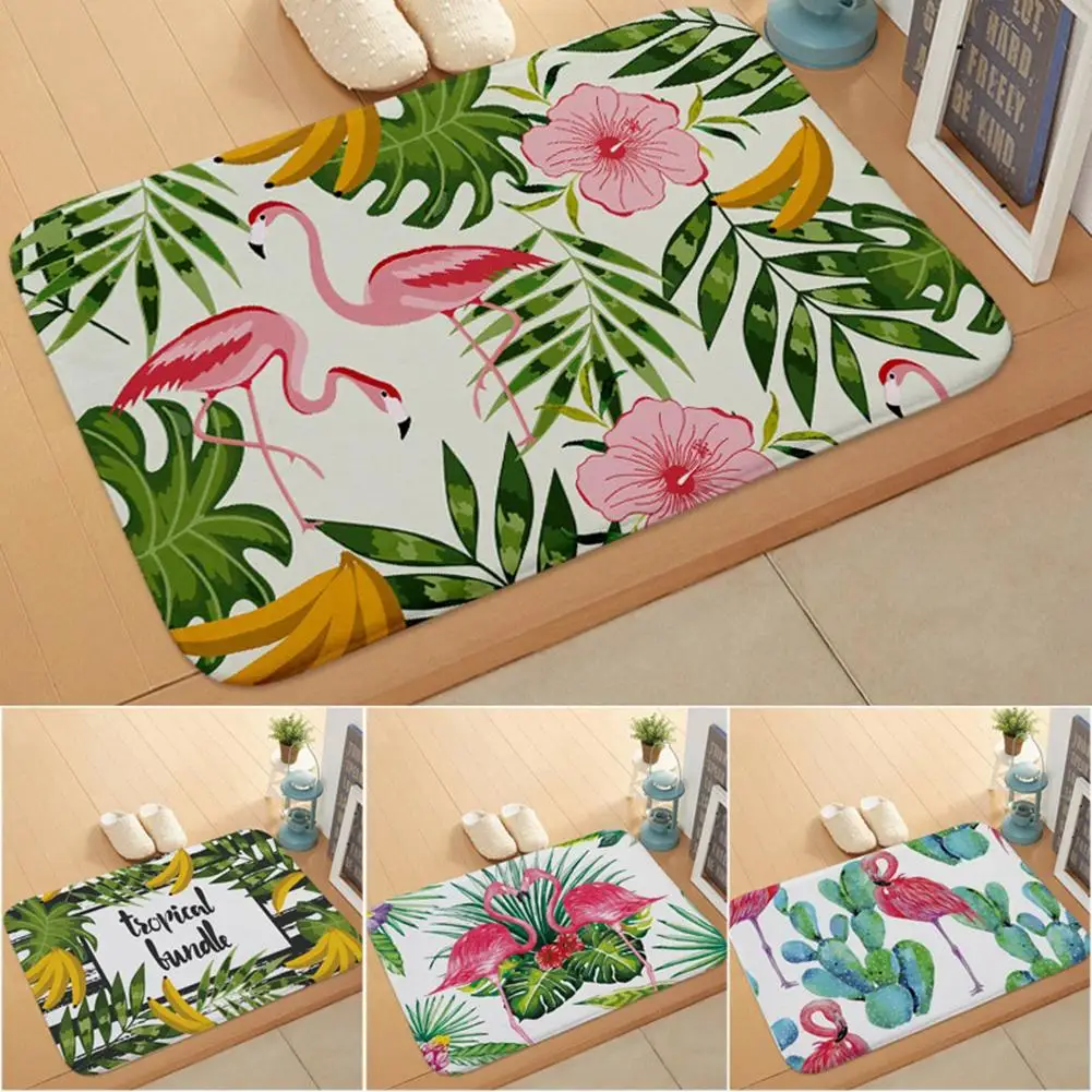 

1Pc Stylish Flamingo Kitchen Bathroom Anti-slip Doormat Carpet Floor Mat Home Decor