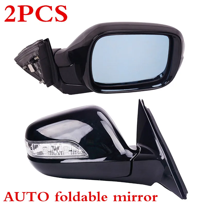 

CAPQX 2PCS Mirror For ACCORD 2008 2009 2010 2011 2012 2013 Auto Electric Folding Heated Side Rear View Rearview Mirror 8 wires