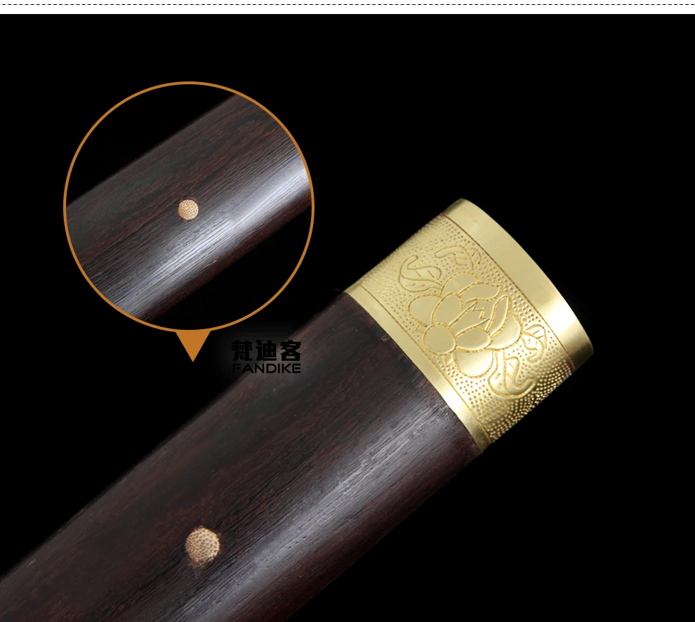 High quality Handmade Manganese steel Tang Dynasty Chinese Sword Full Tang straight knife Tang Dao Very Sharp