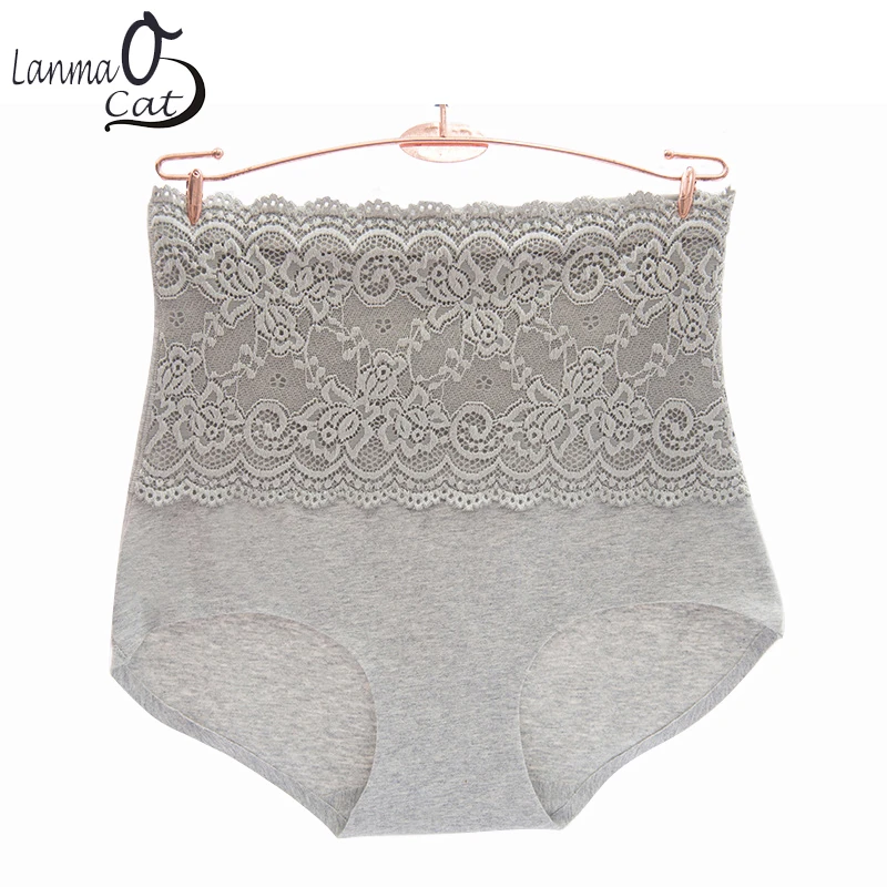 Цельнокроеные женские бесшовные трусики с высокой талией нижнее белье