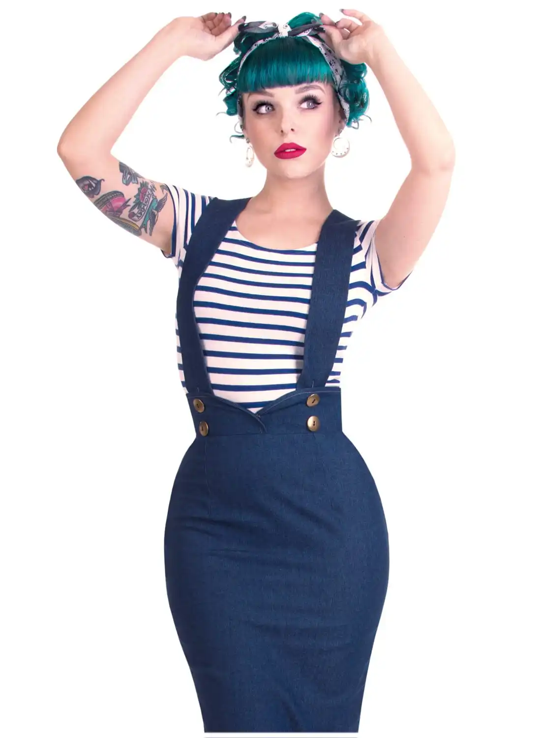 plus size pinafore skirt