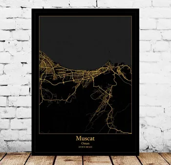 

Muscat Oman Map Poster