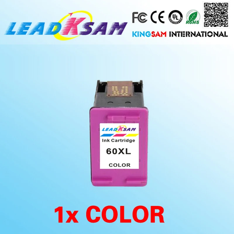 60XL цветной чернильный картридж совместимый для hp60 DJ D2530 D2560 F4280 | Компьютеры и офис