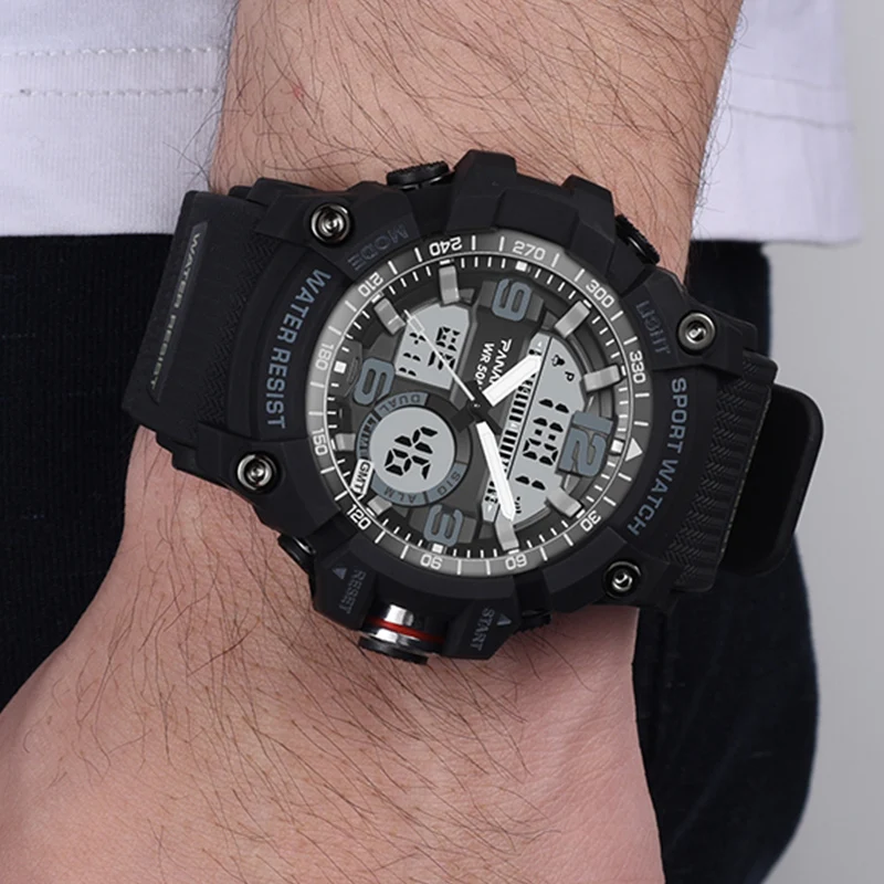 Panars Men Army Digital Watch Waterproof Mens Watch Reloj Led Digital Sports Wristwatch Male Gift Analog Automatic Watches Male