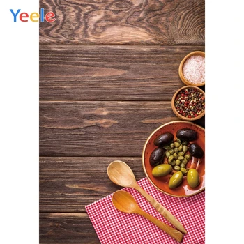 

Yeele Old Wooden Board Coffee Beans Dish Food Grunge Photography Backgrounds Customized Photographic Backdrops for Photo Studio