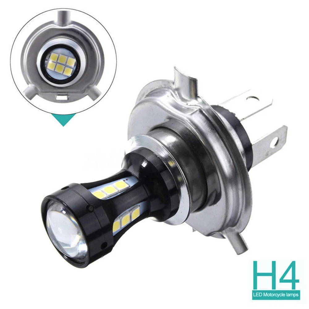 

1PC 12-24V H4 Motorcycle 3030 LED Hi-Lo Beam Headlight Head Light Lamp White Motorcycle Headlights Bulb High Quality