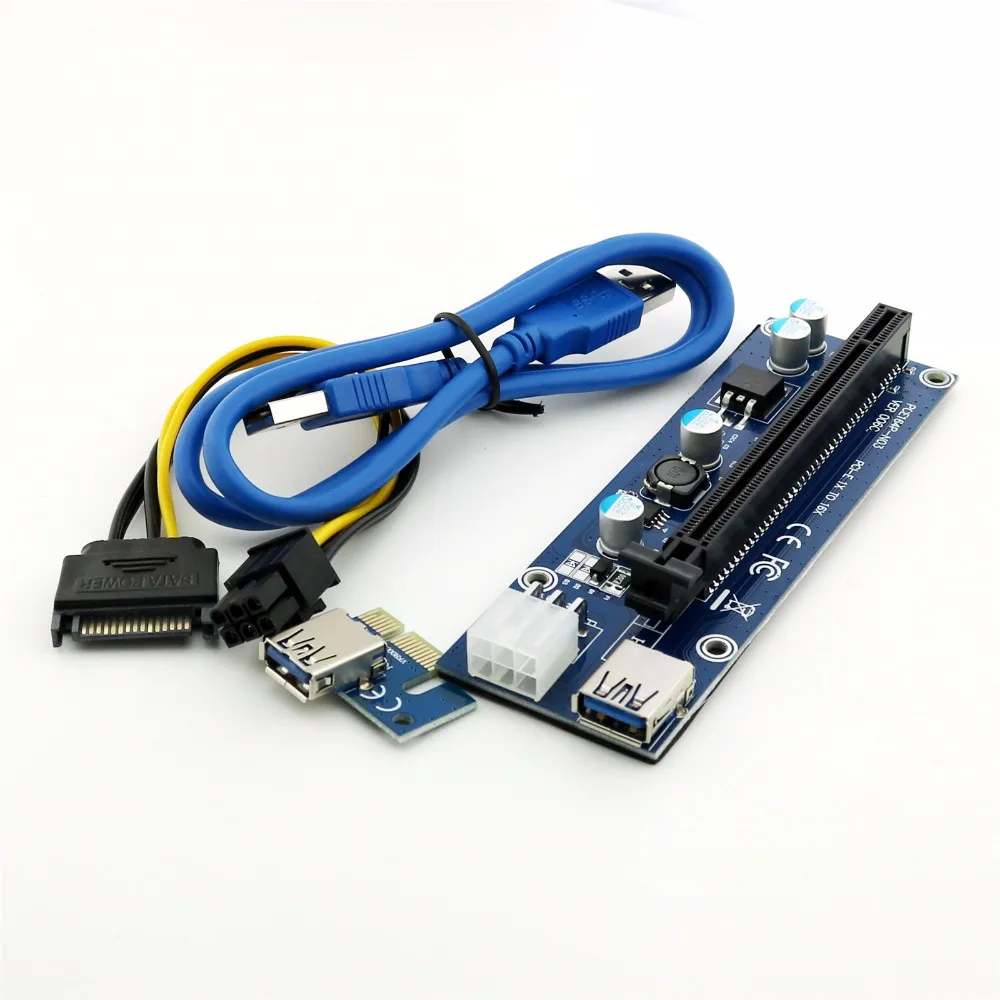 1 комплект USB 3 0 PCI-E Express 1-16x GPU удлинитель переходная карта адаптер SATA 6 Pin кабель 60