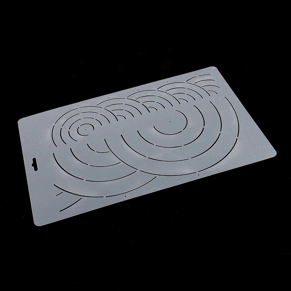 Plastic Semi-transparent Stencil Plastic Quilting Template for Embroidery Patchwork DIY Sewing Craft Tools - 40x20cm