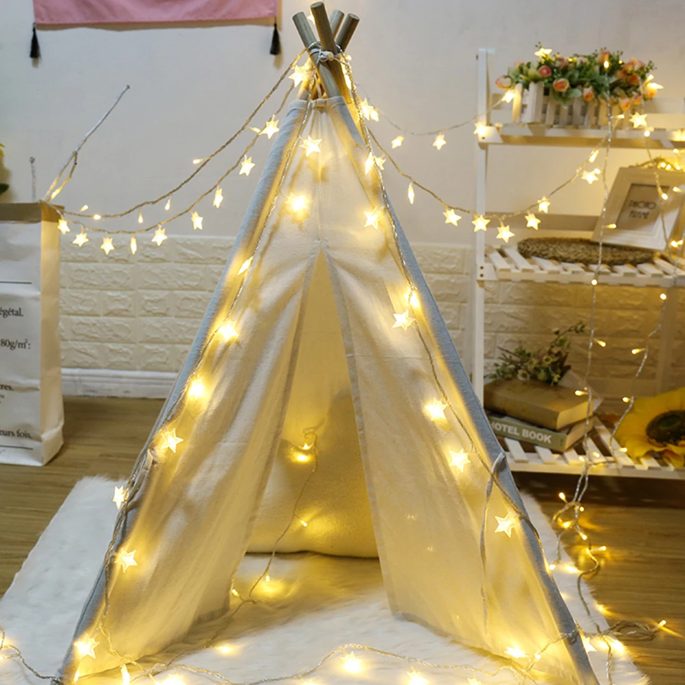 6M 40LEDs 3AA Battery USB Powered STAR Shaped Theme LED String Fairy Lights Christmas Holiday Wedding Decoration party Lighting 6M 40LEDs 3AA Battery USB Powered STAR Shaped Theme LED String Fairy Lights Christmas Holiday Wedding Decoration party Lighting