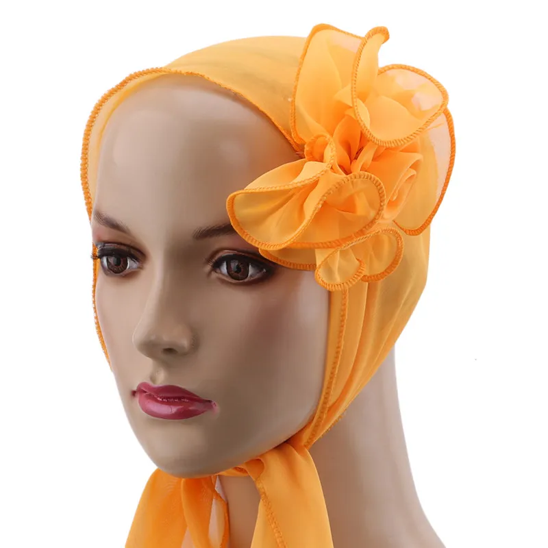 Женская одежда на голову, шейный платок, шифоновые стримеры, большая Цветочная шляпа, многофункциональный женский шарф нагрудник, Пляжная