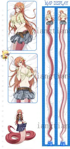 700*50 см Monster Musume No Iru Nichijou Miia Подушка Dakimakura чехол обнимающий украшение тела Аниме