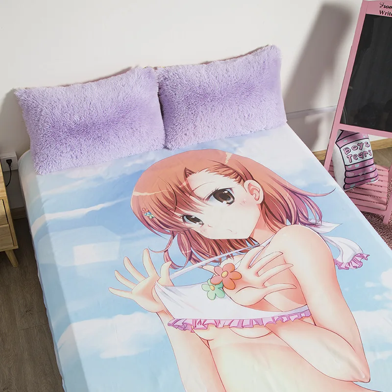 2021 Sexy Anime Bed Sheet Anime Bed Cover Bedding Japan Sexy Girl Print