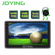 JOYING 4GB RAM 64GB ROM 1 din 7 inch Android 8.1 car radio stereo GPS audio Octa core HD head unit with carplay and android auto