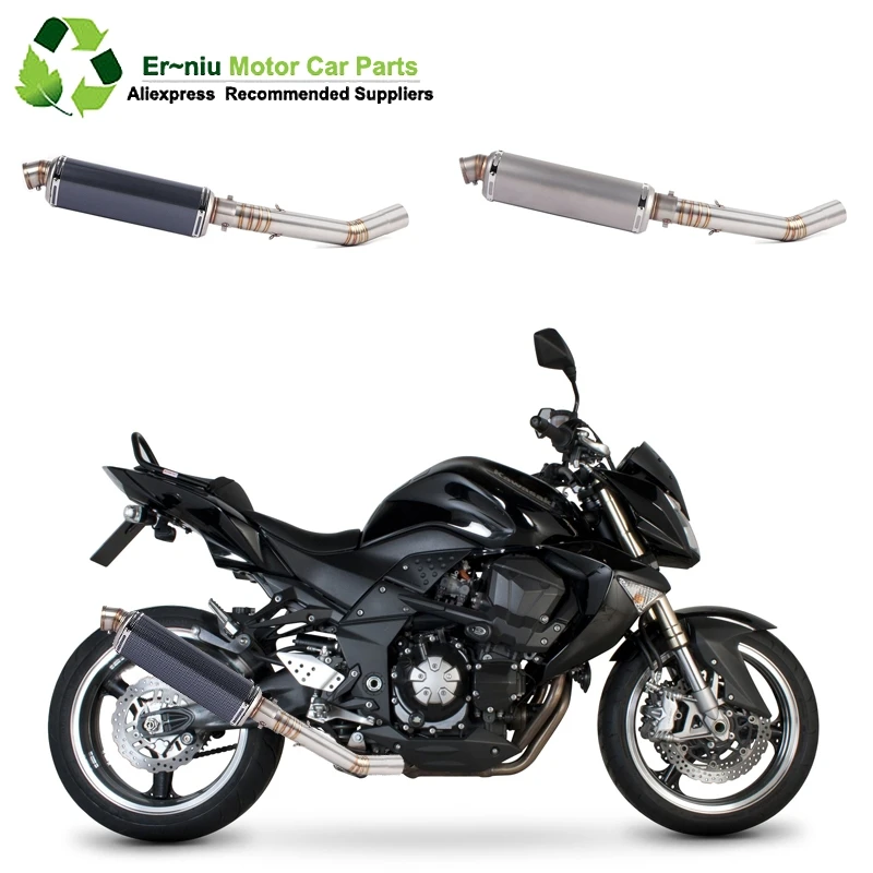 Модифицированная средняя Соединительная труба без шнуровки для kawasaki Z1000 Z1000J/R Ninja1000 Z 1000 Z1 односторонний глушитель для мотоцикла