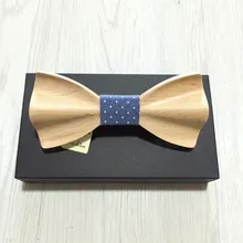 Модный деревянный галстук-бабочка ручной работы галстук мужской и женский деревянный галстук мужской галстук-бабочка