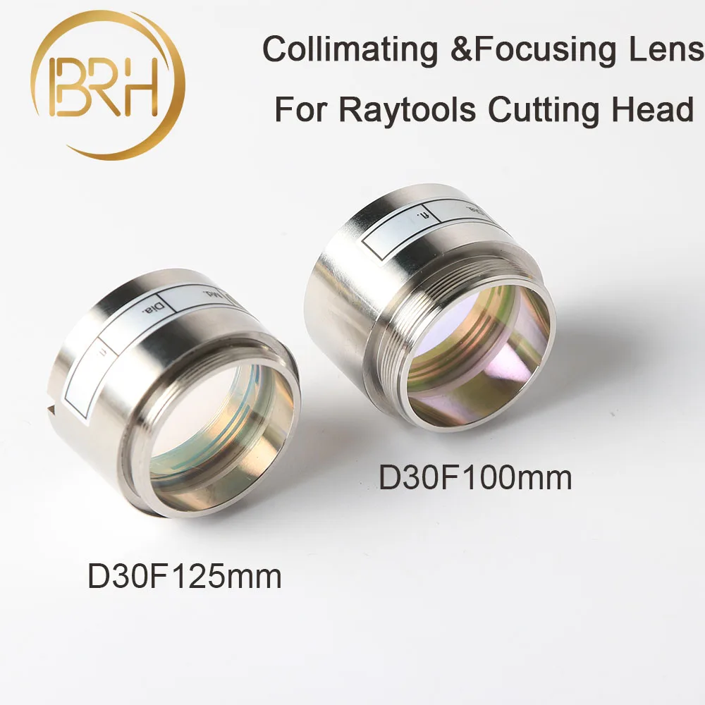 

BRH Fiber Laser Focus Lens D30 F100 F125mm with Lens Holder for Raytools Laser Cutting Head BT240 BT240S 0-4000W