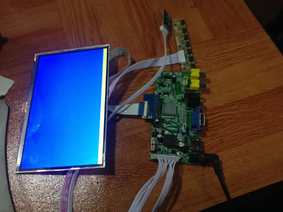 

John color original 7 inch HSD070PWW1 LCD screen with HDMI VGA AV USB function driver board