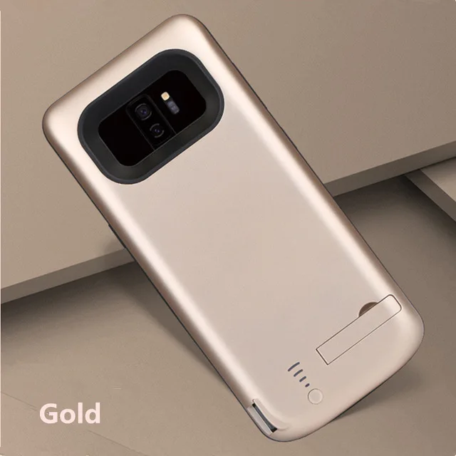 Новинка, 6000 мА/ч, портативная задняя крышка, чехол для зарядного устройства, для samsung S9 S9+, внешнее запасное зарядное устройство для samsung S9 Plus Note 8 - Цвет: Gold   For  S9 Plus
