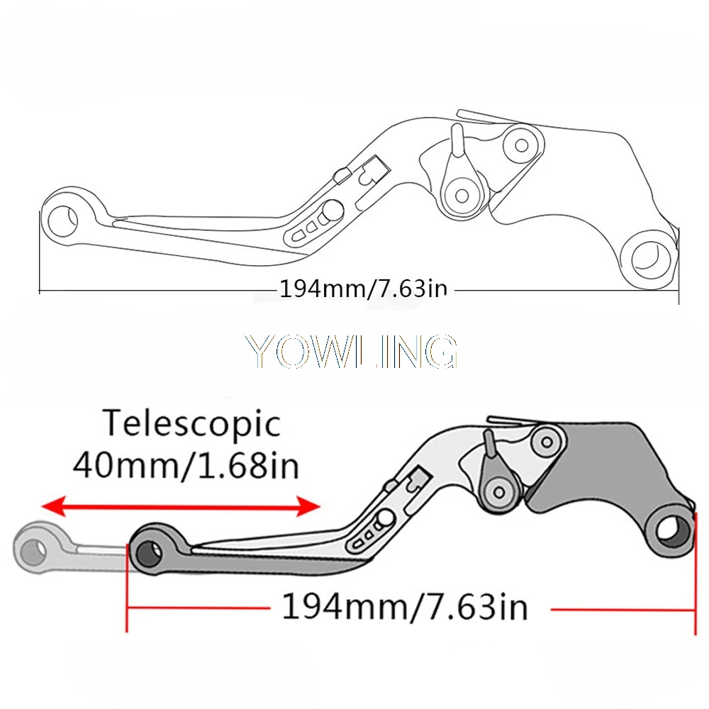 Мотоцикла тормозной рычаг сцепления ручками для KAWASAKI Z250 Z300 Z650 Z750 Z800 Z900 Z900RS Z1000 Z1000SX ER-6N ниндзя 300R