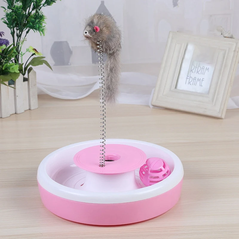Интерактивные игрушки для кошек, игрушки для ловли мышей, упражнения, поворотный стол, котенок, игрушка, умственные физические упражнения, развлечения, Товары для домашних животных