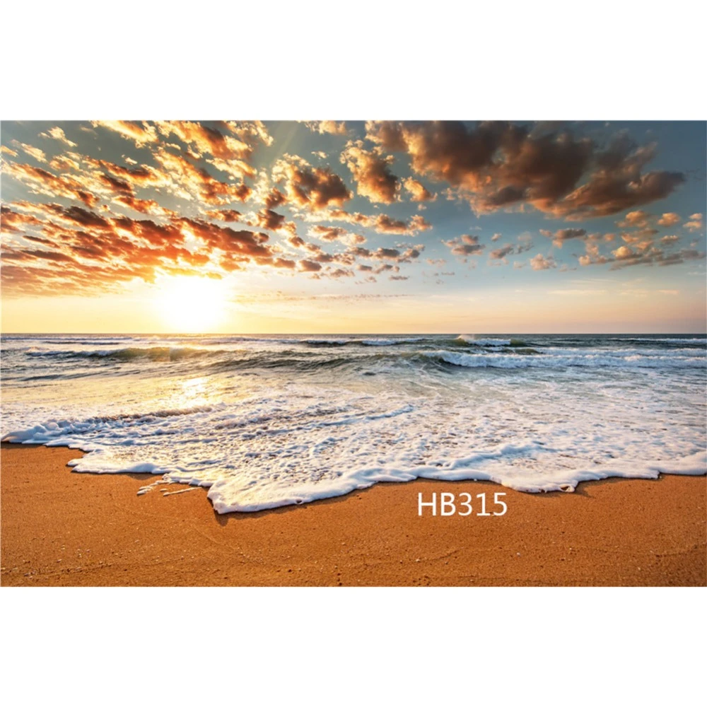 Lb 太陽セット海の波泡状イブニンググロー砂浜ビニール写真背景写真撮影の背景写真スタジオの背景 背景 Aliexpress