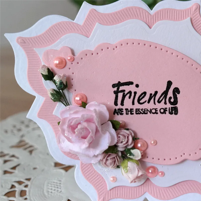 

GJCrafts Frame Lace Cutter Metal Cutting Dies New 2019 for Craft Dies Scrapbooking Embossing Die Cuts for Card Making Decor