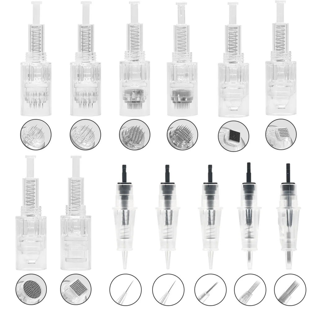 50/100 шт винт картридж Замена для Dr. Перо микро иглы 9 pin/12-контактный/36-контактный/nano микроиглы Иглы для татуировки