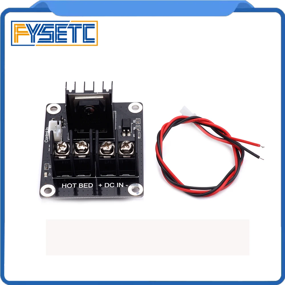 3d принтер с подогревом кровать модуль питания/hotfet MOSFET Модуль расширения inc. 2pin свинец с кабелем для Anet A8 A6 A2 Ramps 1,4