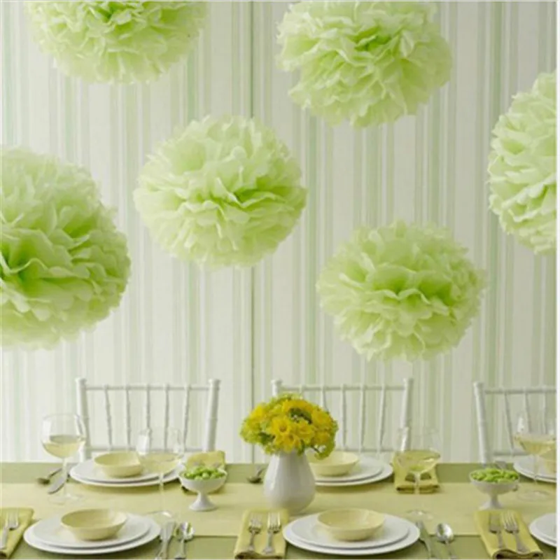 

8 Inch Wedding Decorative Paper Pompoms Pom Poms Balls Party Home Decor Tissue Birthday Decoration