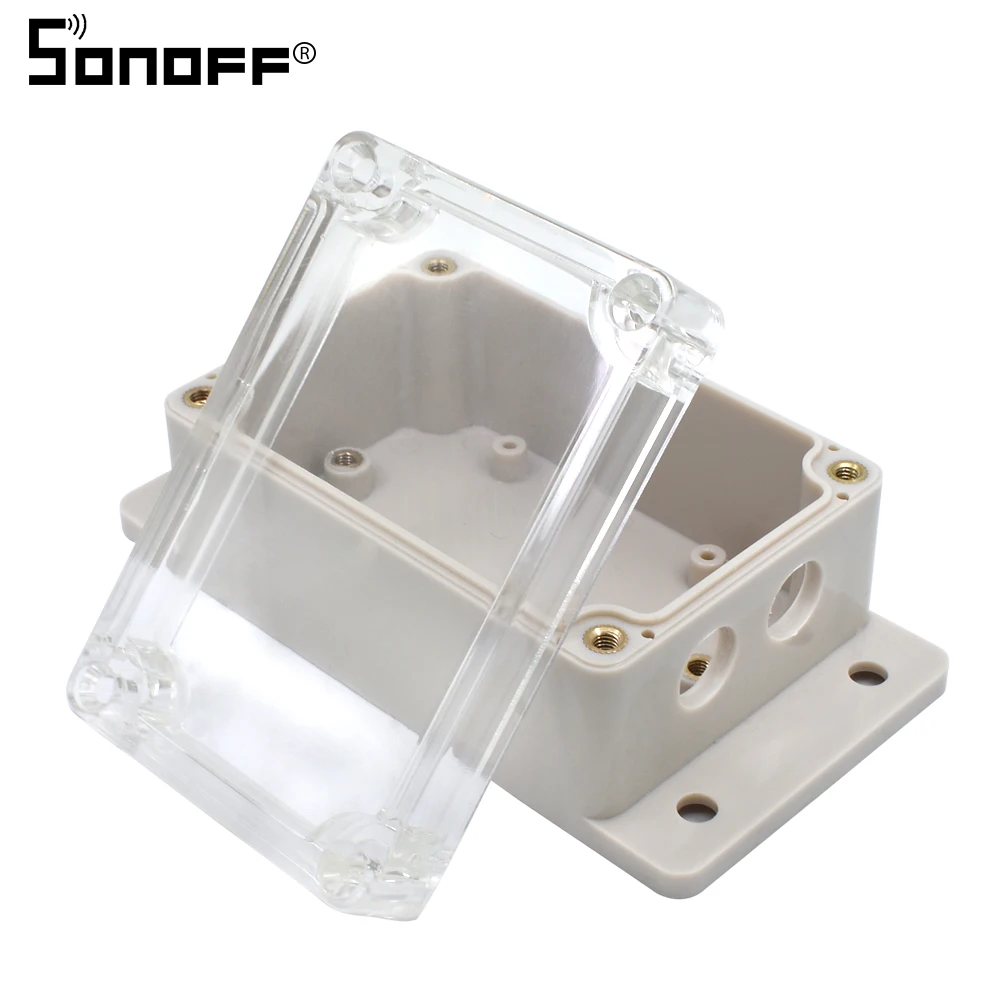 Sonoff IP66 водонепроницаемый чехол с защитой от атмосферных воздействий водостойкий корпус для Basic/Pow/Dual/TH10/TH16 с рождественской елкой