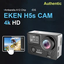 Экшн-камера eken H5S Plus Ultra HD с сенсорным экраном Ambarella A12 EIS 4 k/30fps 1080 p/100fps 30M Водонепроницаемая Спортивная камера go Helmet pro