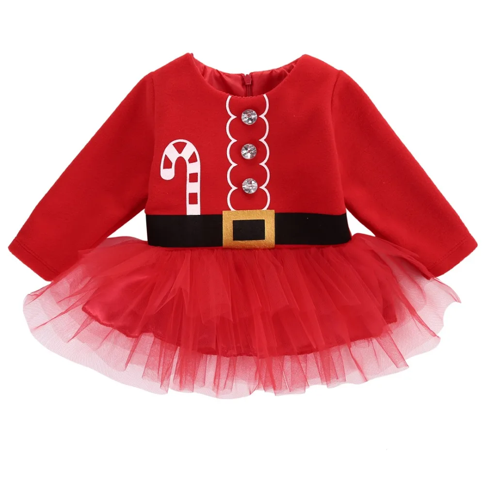 

Brand New Cute Christmas dress baby Princess Toddler baby girl dress Tulle Tutu Dress Party Outfits Costume