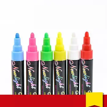 

Erasable Pop Pen Water Borne Blackboard Pen Round Head soluble Marker Fluorescent Dustless Chalk Note Number Colour Brush Liquid