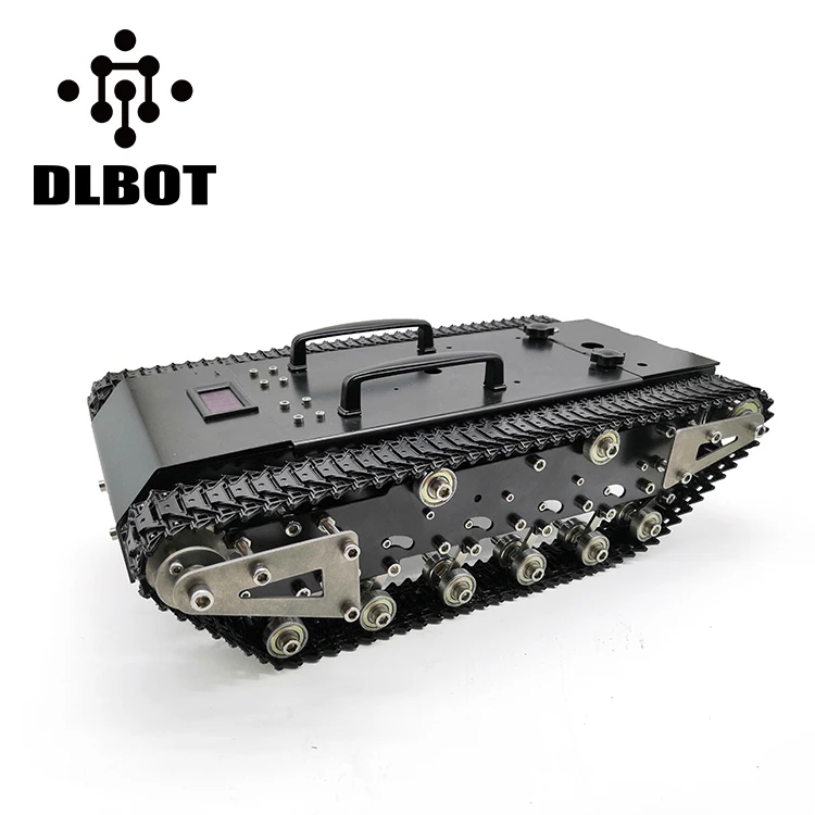 

Metal tank car chassis/All metal structure,big size,load large/obstacle-surmounting tank /Mounting interface for robot arm