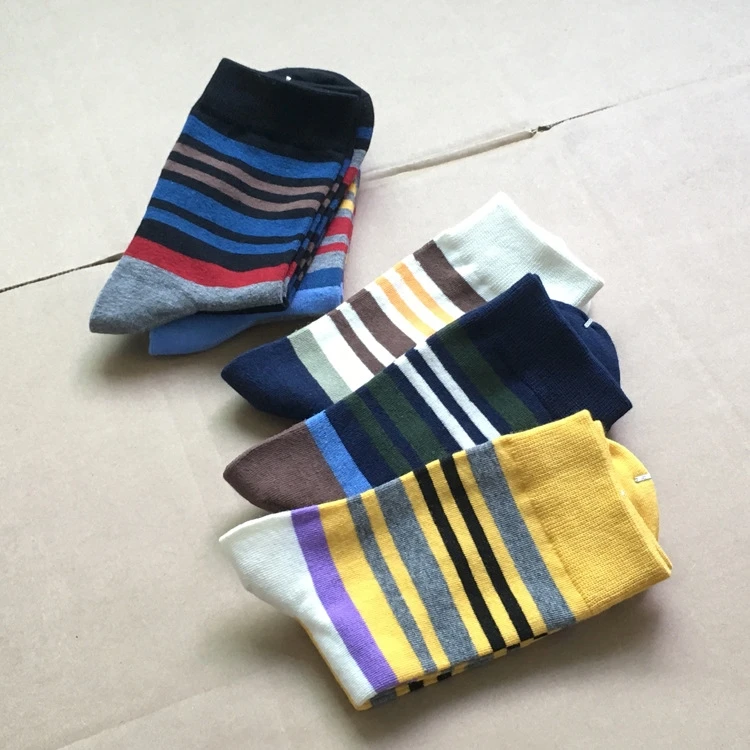 Casual Direct Selling 2019 Standard Modische Mann Glücklich Socken Farbe Streifen Baumwolle Die Neue Kleidung männer Socken (5 teile/los)