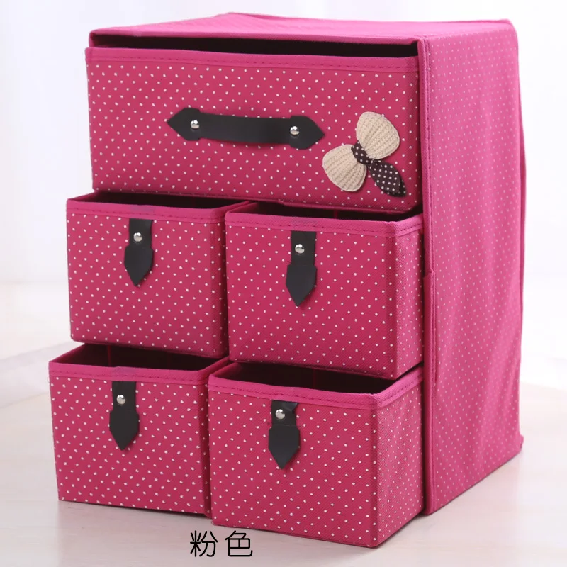 Three layers five drawers packing boxes underwear bra socks cosmetics