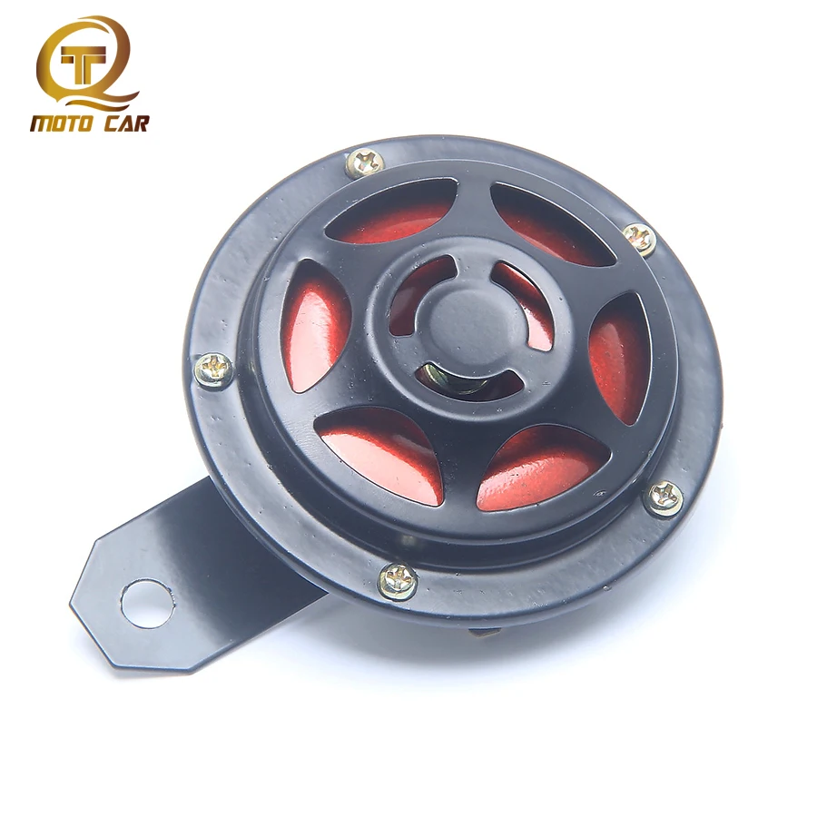 

Universal 12V 115DB SuperTone Electric Horn Disk Air Horn Loud for Motorcycle Car Trumpet Train Steering Wheel Siren Tone Basi