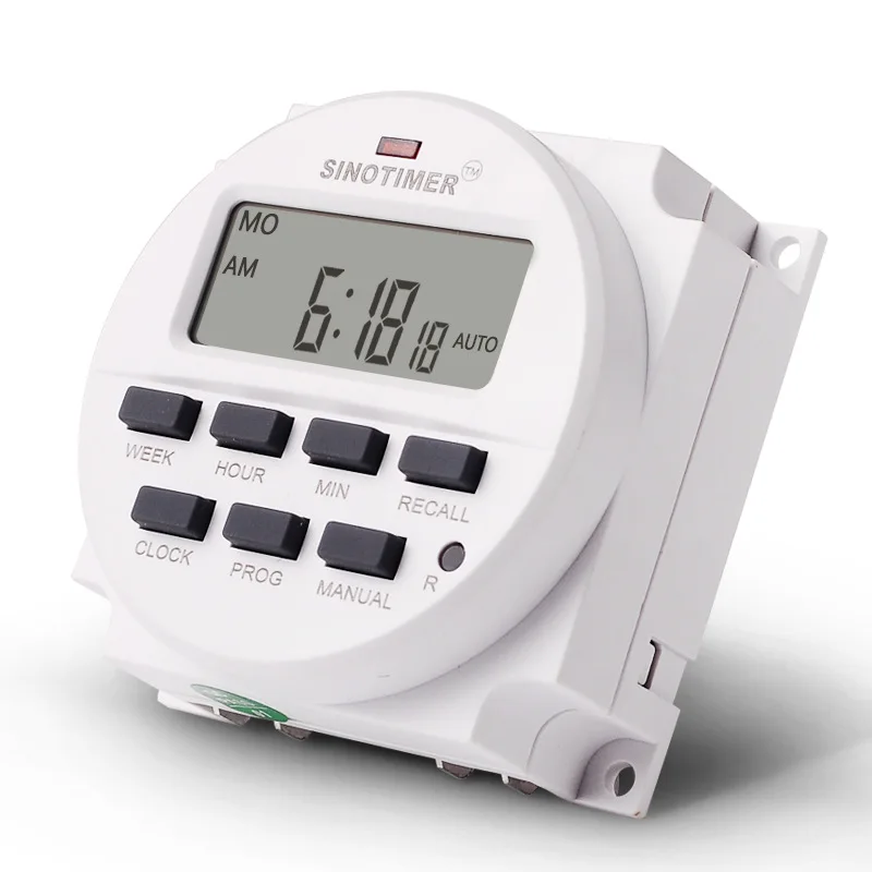 

Digital 220V-16 AC 7 Days Programmable Timer Switch with UL listed Relay inside and Countdown Time Function F20862