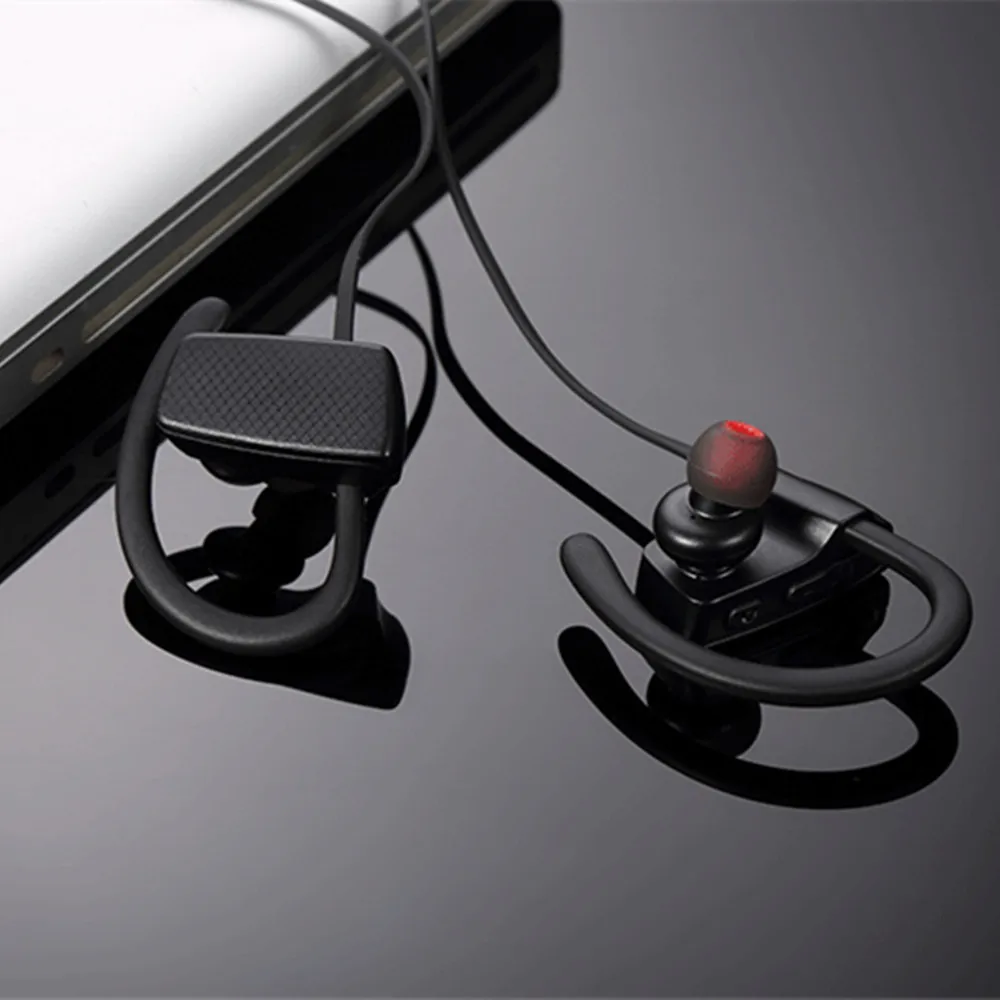 Sport Earphones sweatproof wireless bluetooth Handsfree VS Bluedio TN headphone Touch control ear hook with Mic Bass For Iphone