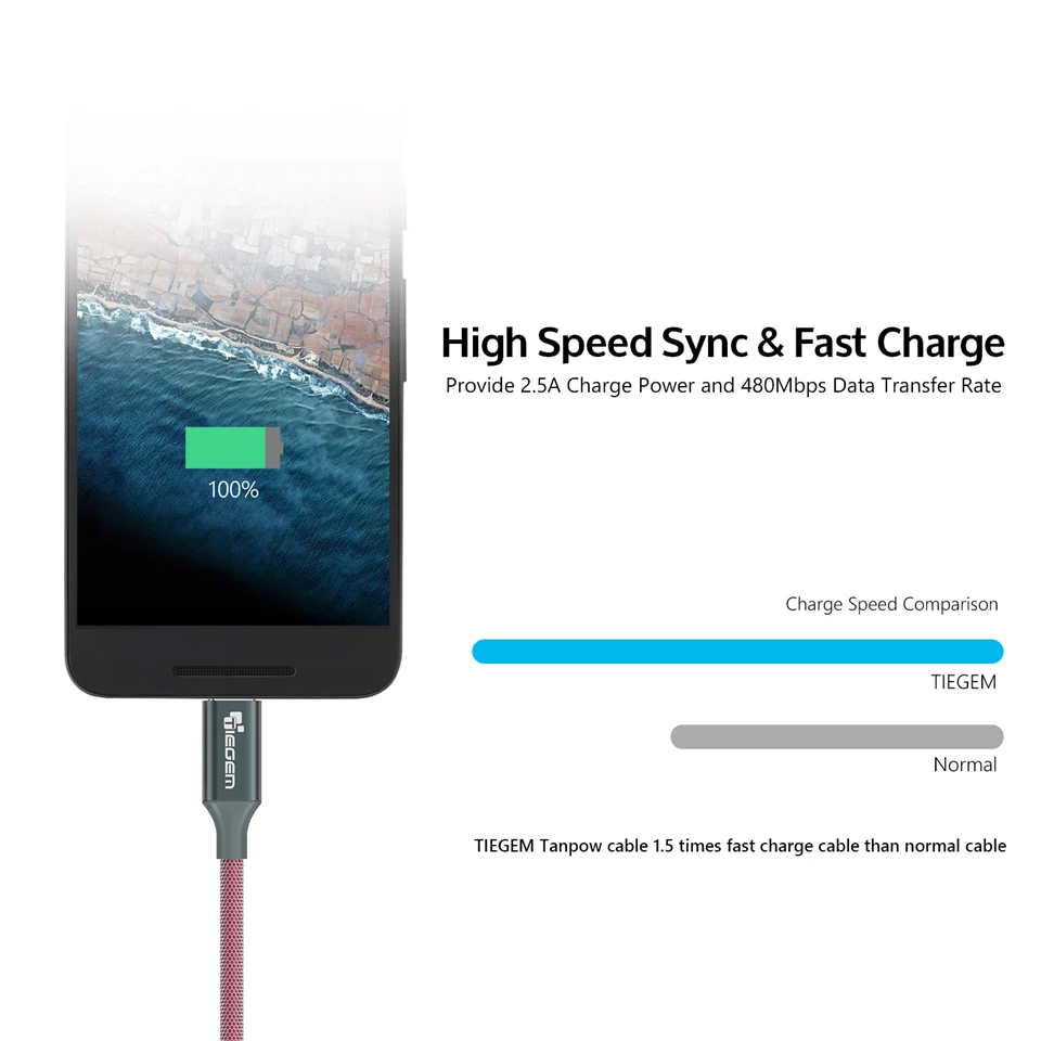 TIEGEM 2A USB Зарядное устройство кабель для iphone 5 5s 6 8 7 Plus X iOS 9 10 1/2/3 м нейлоновый быстрой зарядки Кабели для ipad аксессуары для мобильных телефонов