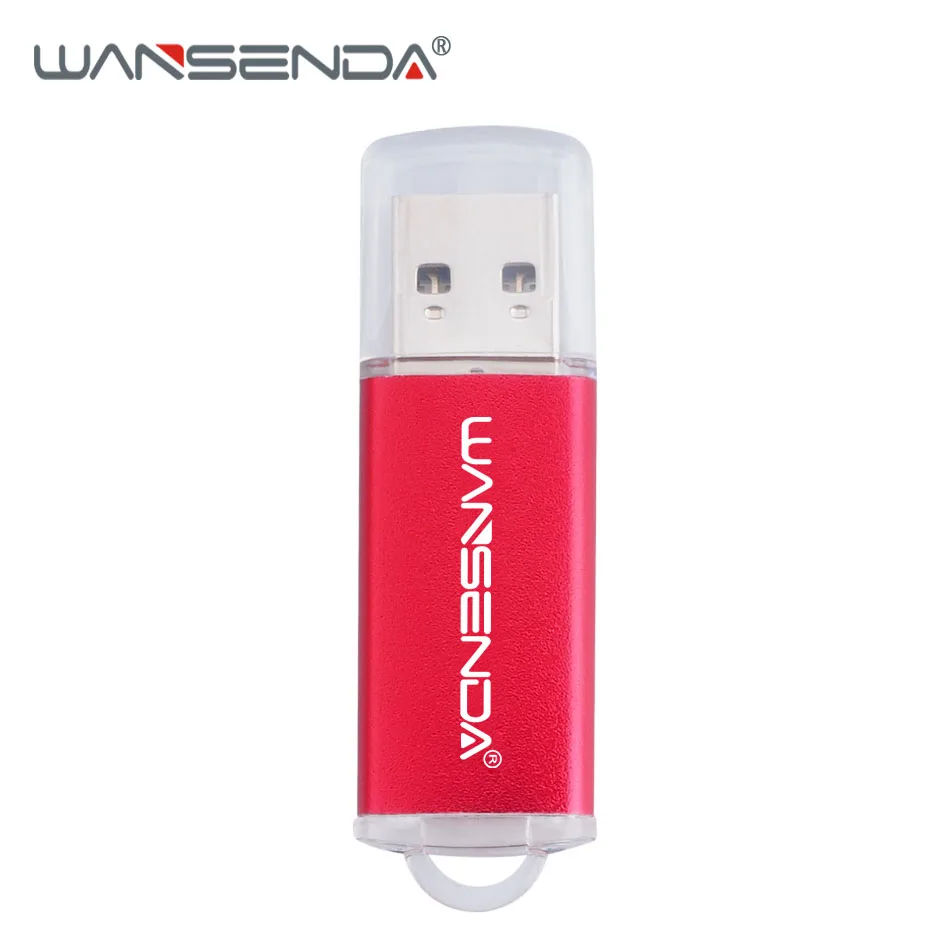 Wansenda USB 3,0 USB флеш-накопители высокоскоростной флеш-накопитель 256 ГБ 128 Гб 64 ГБ 32 ГБ 16 ГБ 8 ГБ 4 ГБ Оригинальные Портативные флеш-накопители - Цвет: Красный