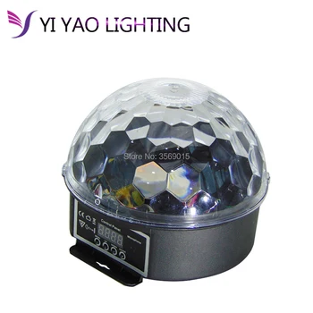 

Mini RGB LED Crystal Magic Ball Stage Effect Lamp Bulb Party Disco Club DJ