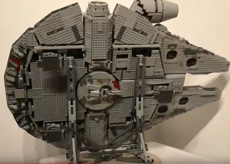 Цена MOC для звездных войн Миллениум вертикальный Сокол 75192 стенд 05132 бумаги с ручными игрушками для детей