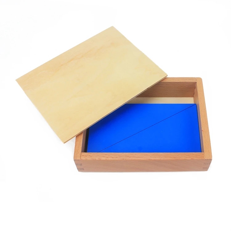 Azuis do Bebê Brinquedo para Preschool Brinquedos de Madeira Brinquedos Montessori Matemática Triângulos Early Learning 12 Pcs 12 Cheap Brinquedos mat.