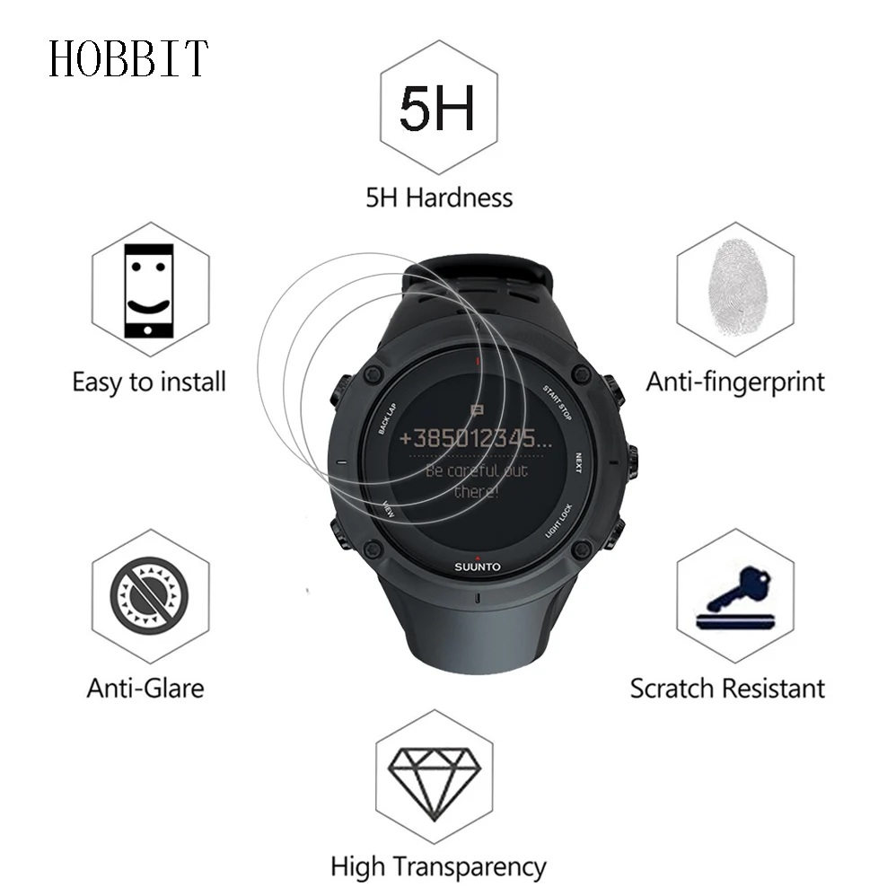 3 упаковки для спортивных смарт часов Suunto Ambit Peak Взрывозащищенная защитная пленка