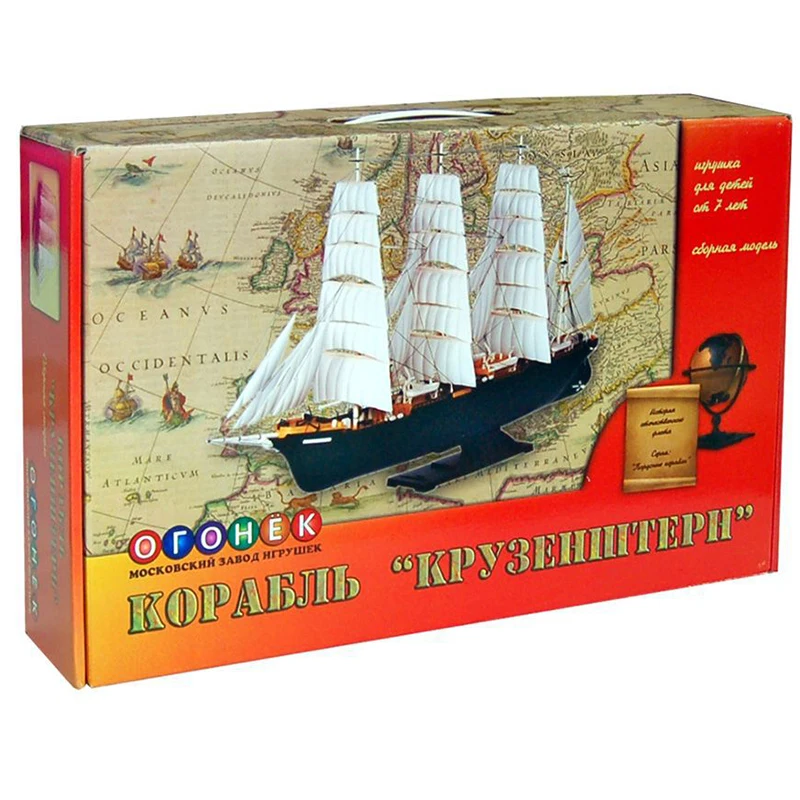 Модель для сборки советский корабль Крузенштерн C 43|Игровые фигурки и