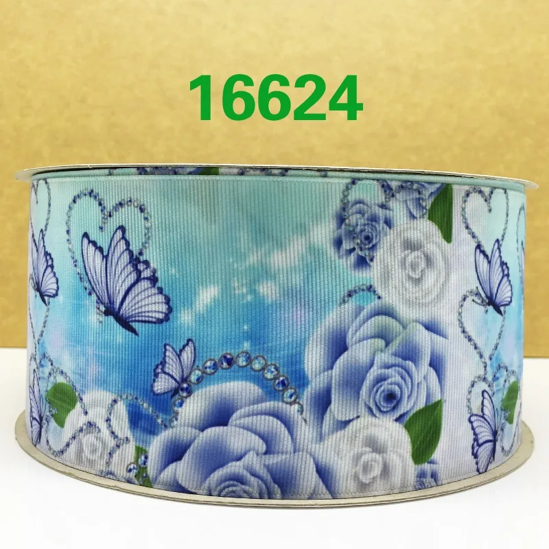 50 ярдов мультфильм напечатанный grosgrain ленты 16623 - Цвет: 16624